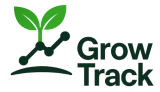 GrowTrack logo. Garden intelligence software for planning, tracking, and managing home and professional gardens.